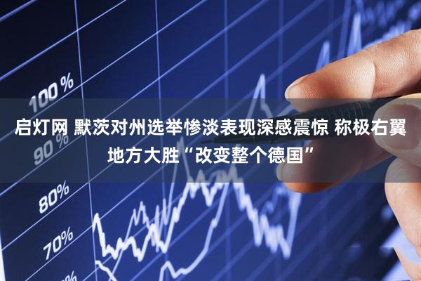 启灯网 默茨对州选举惨淡表现深感震惊 称极右翼地方大胜“改变整个德国”